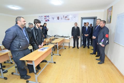 Mətin Kərimli Tərtərdə tədris prosesini izləyib