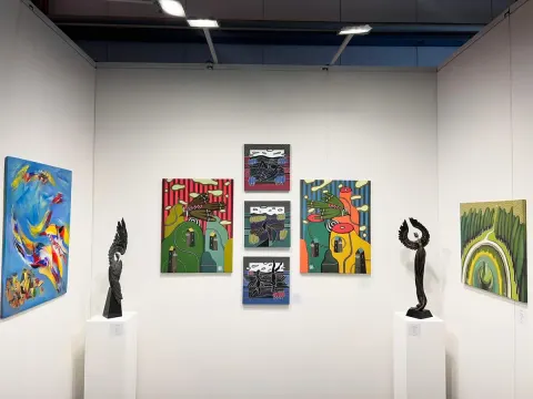 Discovery Art Fair sərgisində Azərbaycan uğurla təmsil olunur - FOTOLAR