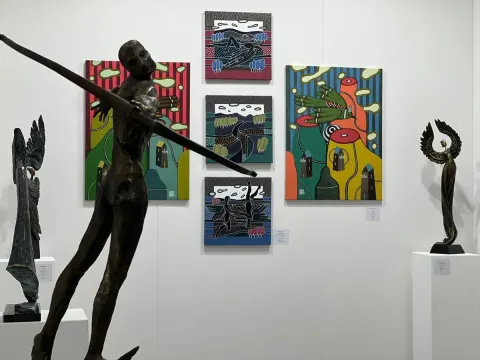 Discovery Art Fair sərgisində Azərbaycan uğurla təmsil olunur - FOTOLAR