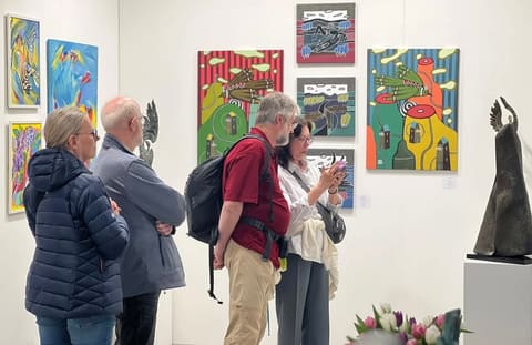 Discovery Art Fair sərgisində Azərbaycan uğurla təmsil olunur - FOTOLAR