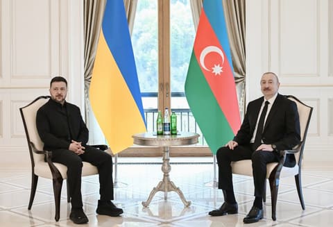İlham Əliyevin Ukrayna Prezidenti ilə geniş tərkibdə görüşü başa çatıb - YENİLƏNİB - FOTOLAR