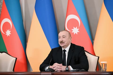 Azərbaycan və Ukrayna prezidentləri mətbuata bəyanatlarla çıxış ediblər - YENİLƏNİB
