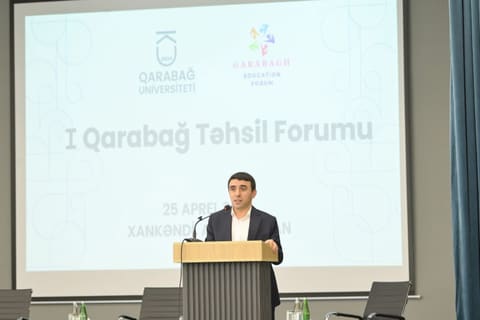 Xankəndidə I Qarabağ Təhsil Forumu öz işinə başlayıb - FOTOLAR