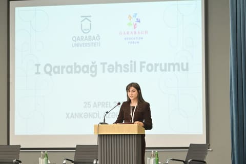 Xankəndidə I Qarabağ Təhsil Forumu öz işinə başlayıb - FOTOLAR