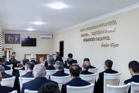 Nazir Vilayət Eyvazov Göyçayda növbəti vətəndaş qəbulu və sıra baxışı keçirib