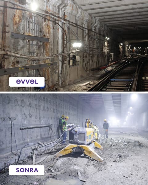 “Həzi Aslanov” metrostansiyası “Y-17” stansiyasının inşası dövründə yenidən qurulacaq 