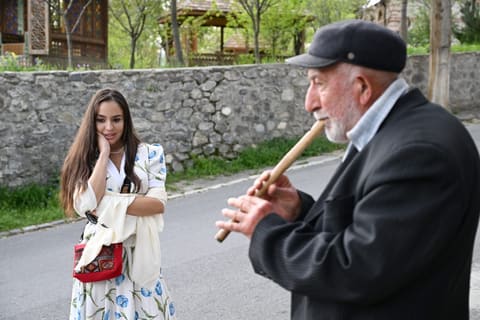 Leyla Əliyeva və Arzu Əliyeva Şəkidə tarixi-memarlıq abidələrinin bərpadan sonra açılışında iştirak ediblər