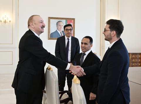 Prezident Avropa çempionatında komanda hesabında çempion olan güləşçiləri qəbul edib - YENİLƏNİB