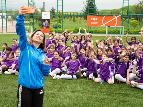 Füzulidə qızlar üçün futbol festivalı keçirilib