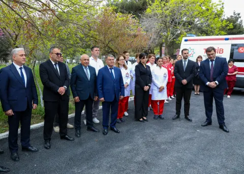 Poliklinikanın Laboratoriya şöbəsinin açılışı olub - Fotolar