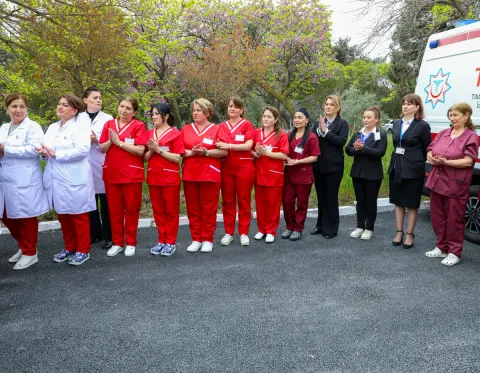 Poliklinikanın Laboratoriya şöbəsinin açılışı olub - Fotolar
