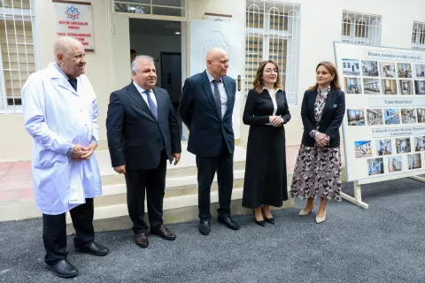 Poliklinikanın Laboratoriya şöbəsinin açılışı olub - Fotolar