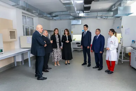Poliklinikanın Laboratoriya şöbəsinin açılışı olub - Fotolar