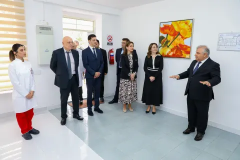 Poliklinikanın Laboratoriya şöbəsinin açılışı olub - Fotolar
