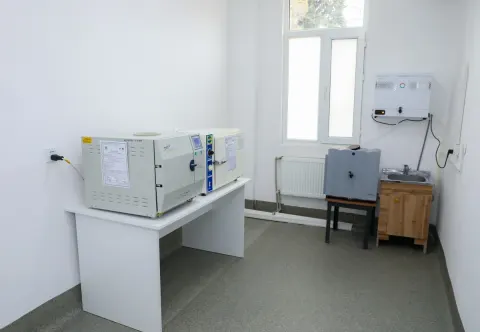 Poliklinikanın Laboratoriya şöbəsinin açılışı olub - Fotolar
