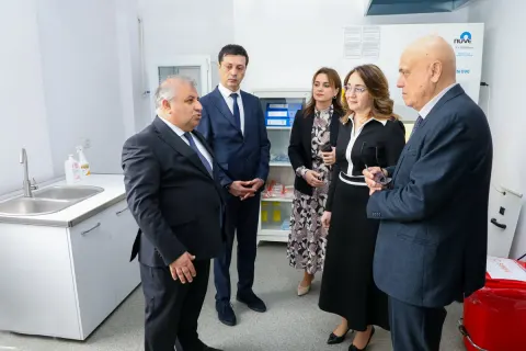 Poliklinikanın Laboratoriya şöbəsinin açılışı olub - Fotolar