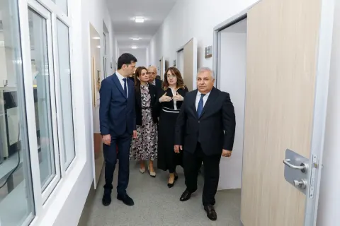Poliklinikanın Laboratoriya şöbəsinin açılışı olub - Fotolar