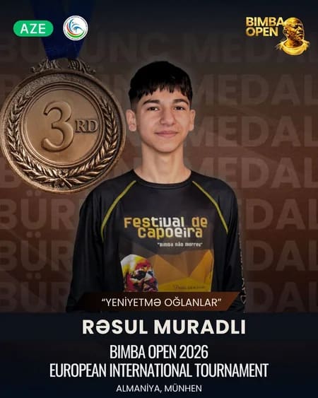 Azərbaycan kapoeyraçıları Avropa turnirində 3 medal qazandılar 
