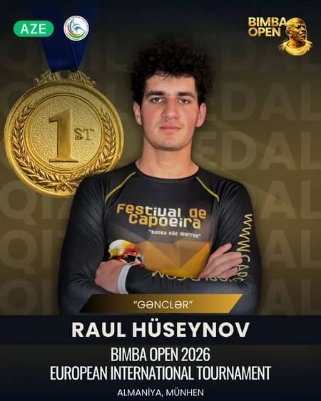 Azərbaycan kapoeyraçıları Avropa turnirində 3 medal qazandılar 