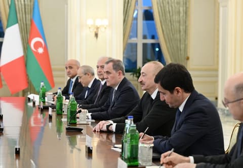 İlham Əliyevin İtaliya Nazirlər Şurasının sədri ilə geniş tərkibdə görüşü olub - YENİLƏNİB