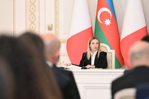 İlham Əliyev və Ciorcia Meloni mətbuata bəyanatlarla çıxış ediblər - YENİLƏNİB