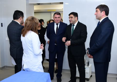 Ağstafa Rayon Mərkəzi Xəstəxanasının Təcili tibbi yardım şöbəsi təmirdən sonra istifadəyə verilib