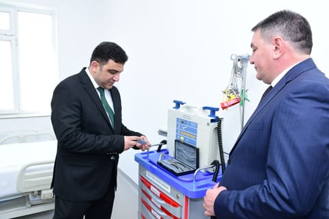 Ağstafa Rayon Mərkəzi Xəstəxanasının Təcili tibbi yardım şöbəsi təmirdən sonra istifadəyə verilib