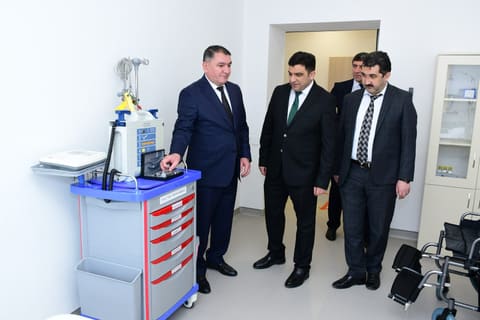 Ağstafa Rayon Mərkəzi Xəstəxanasının Təcili tibbi yardım şöbəsi təmirdən sonra istifadəyə verilib