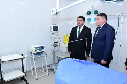 Ağstafa Rayon Mərkəzi Xəstəxanasının Təcili tibbi yardım şöbəsi təmirdən sonra istifadəyə verilib