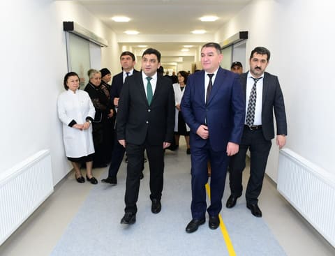 Ağstafa Rayon Mərkəzi Xəstəxanasının Təcili tibbi yardım şöbəsi təmirdən sonra istifadəyə verilib