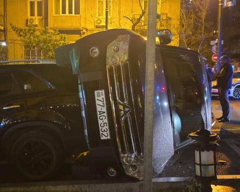 Bakıda zəncirvari qəza baş verib - FOTOLAR