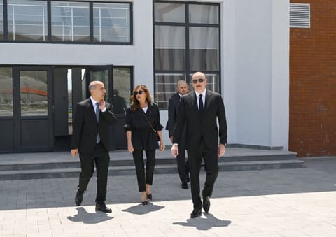 İlham Əliyev Cəbrayıl rayonunun Şükürbəyli kəndinin açılışında iştirak edib