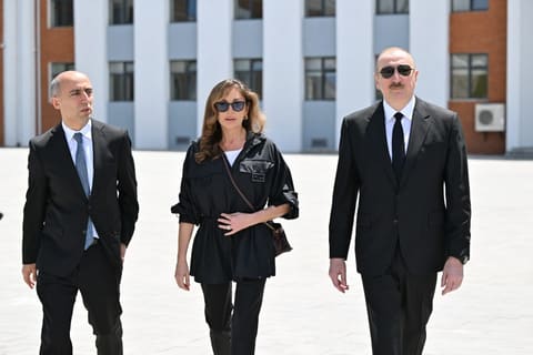 İlham Əliyev Cəbrayıl rayonunun Şükürbəyli kəndinin açılışında iştirak edib
