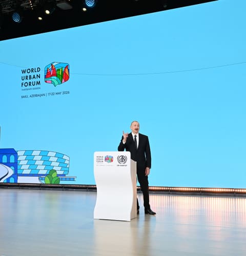 İlham Əliyev Bakı Olimpiya Stadionunun ərazisində WUF13 ilə bağlı görülən işlərlə tanış olub 