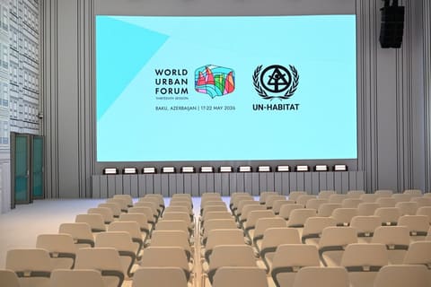 İlham Əliyev Bakı Olimpiya Stadionunun ərazisində WUF13 ilə bağlı görülən işlərlə tanış olub 