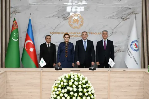 Həmkarlar ittifaqları arasında Əməkdaşlıq Memorandumu imzalanıb - Fotolar