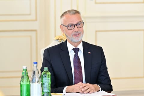  İlham Əliyev Slovakiya Milli Şurası sədrinin başçılıq etdiyi nümayəndə heyətini qəbul edib