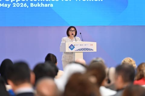 Sahibə Qafarova İkinci Asiya Qadınlar Forumunda çıxış edib