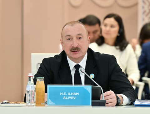 İlham Əliyev Türküstanda TDT-nin qeyri-rəsmi Zirvə görüşündə çıxış edib -  YENİLƏNİB 3
