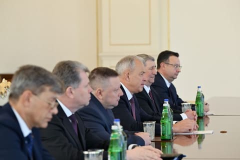 İlham Əliyev Belarus Milli Assambleyası Nümayəndələr Palatasının sədrini qəbul edib