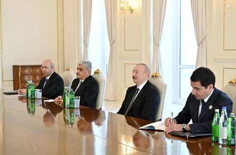 İlham Əliyev Belarus Milli Assambleyası Nümayəndələr Palatasının sədrini qəbul edib