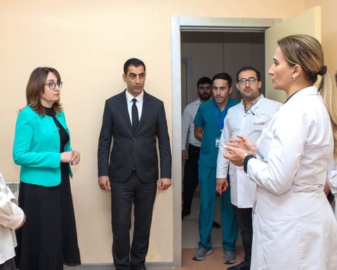 Ucar Rayon Mərkəzi Xəstəxanasında yeni Hemodializ şöbəsinin açılışı olub