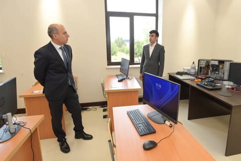 Emin Əmrullayev İsmayıllı Dövlət Peşə Təhsil Mərkəzinin Qobustan Korpusunda olub