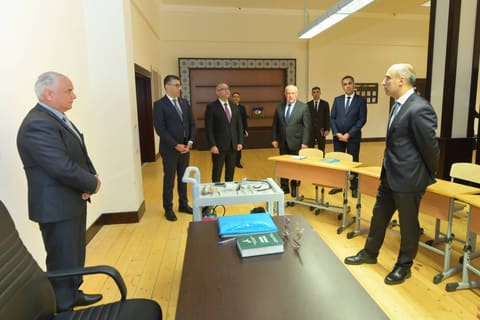 Emin Əmrullayev İsmayıllı Dövlət Peşə Təhsil Mərkəzinin Qobustan Korpusunda olub