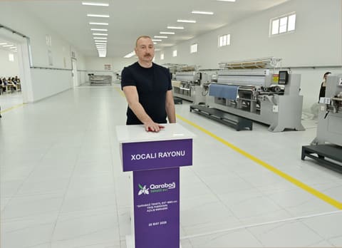 Xocalı şəhərində “Qarabağ Tekstil Evi” MMC istifadəyə verilib