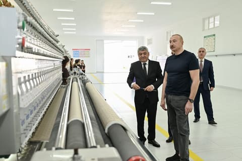 Xocalı şəhərində “Qarabağ Tekstil Evi” MMC istifadəyə verilib