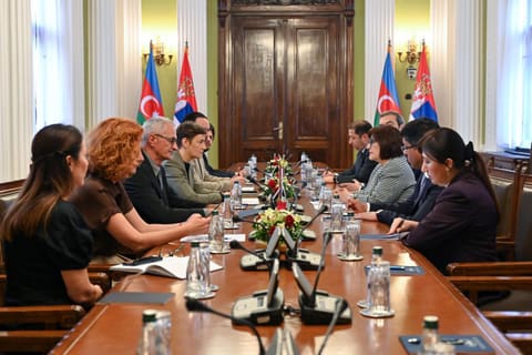 Azərbaycan və Serbiya parlament sədrlərinin görüşü keçirilib