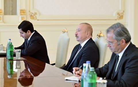 İlham Əliyev ABŞ Konqresinin Nümayəndələr Palatasının üzvünü qəbul edib