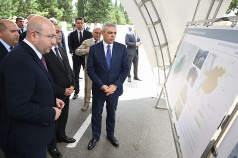 Əlaqələndirmə Qərargahının iclasının iştirakçıları Ağdərə şəhərinin Baş planı ilə tanış olublar