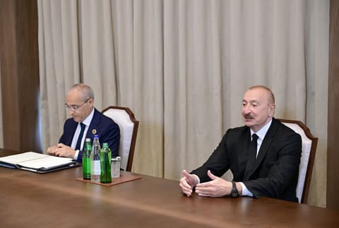 İlham Əliyev Ərəb Koordinasiya Qrupuna üzv qurumların rəhbər şəxslərindən ibarət nümayəndə heyətini qəbul edib